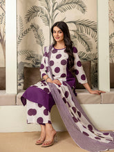 Womens Pure cotton Polka Print Kurta pant dupatta set