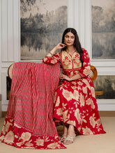 Womens Cotton Block Print Kurta pant Dupatta set