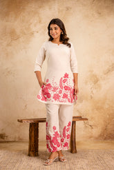 Womens Cotton flex printed co-ord sets