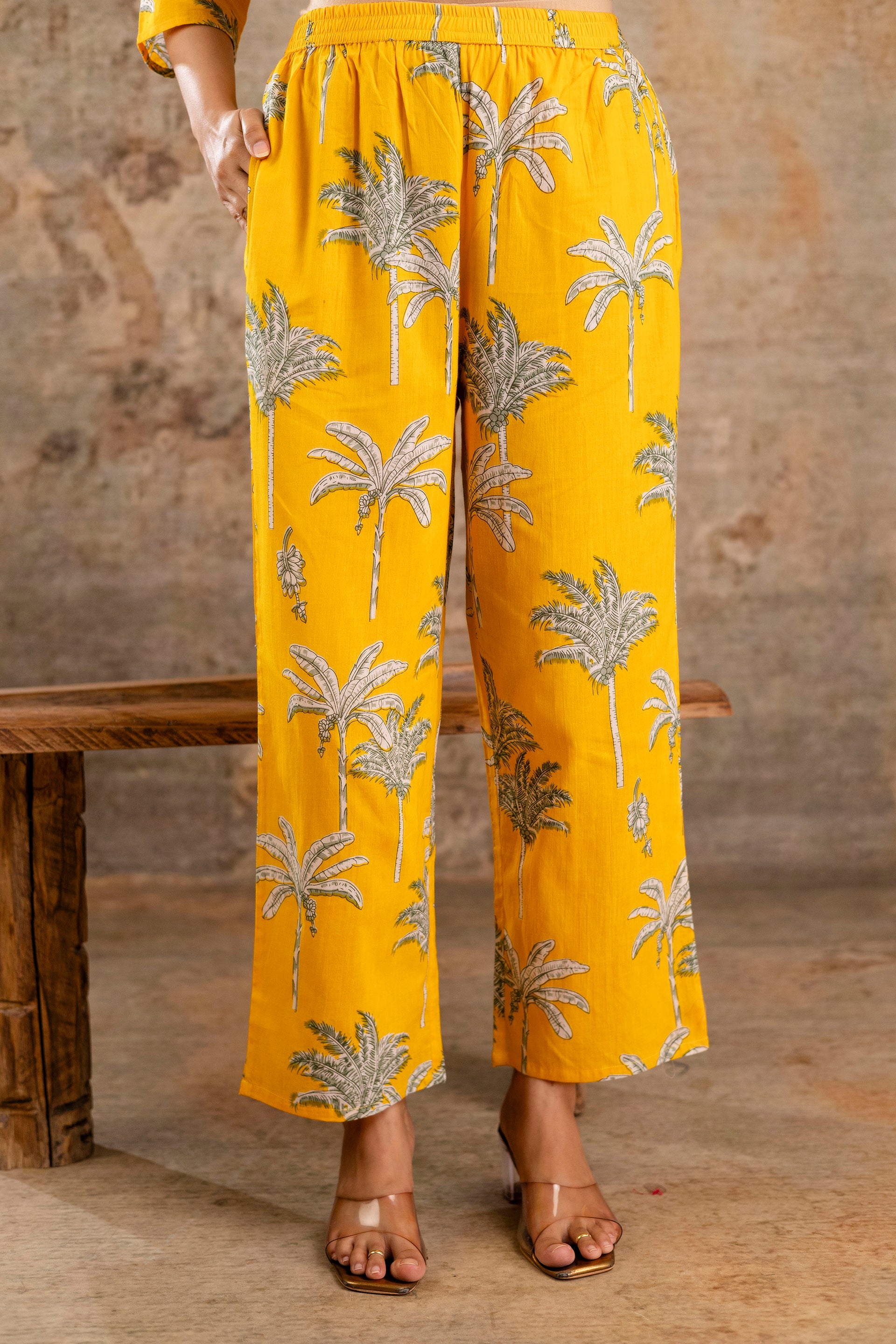 Womens Pure cotton Floral print Kurti style co-ord set