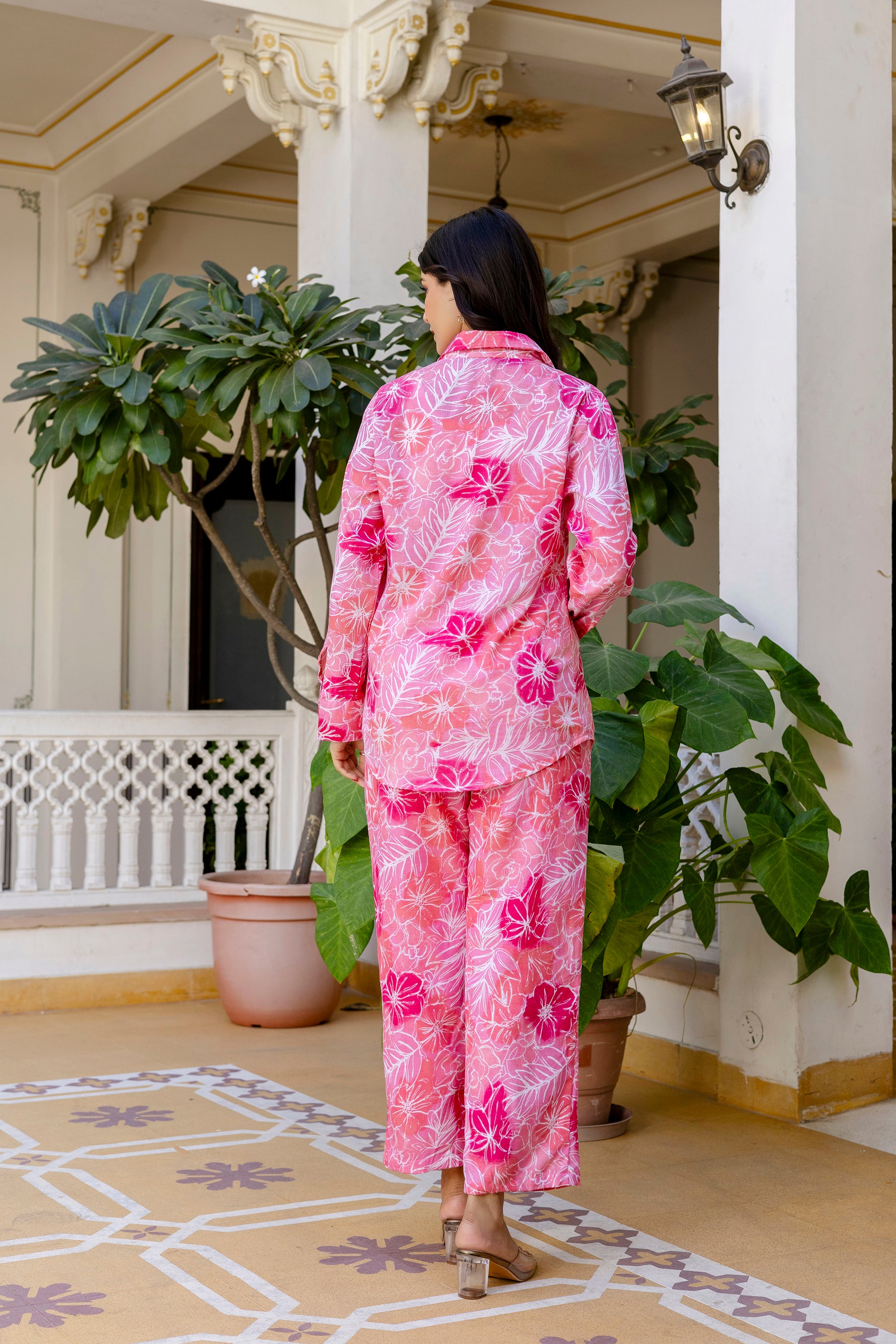 Womens Pure cotton Handwork Co-ord set