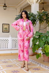 Womens Pure cotton Handwork Co-ord set