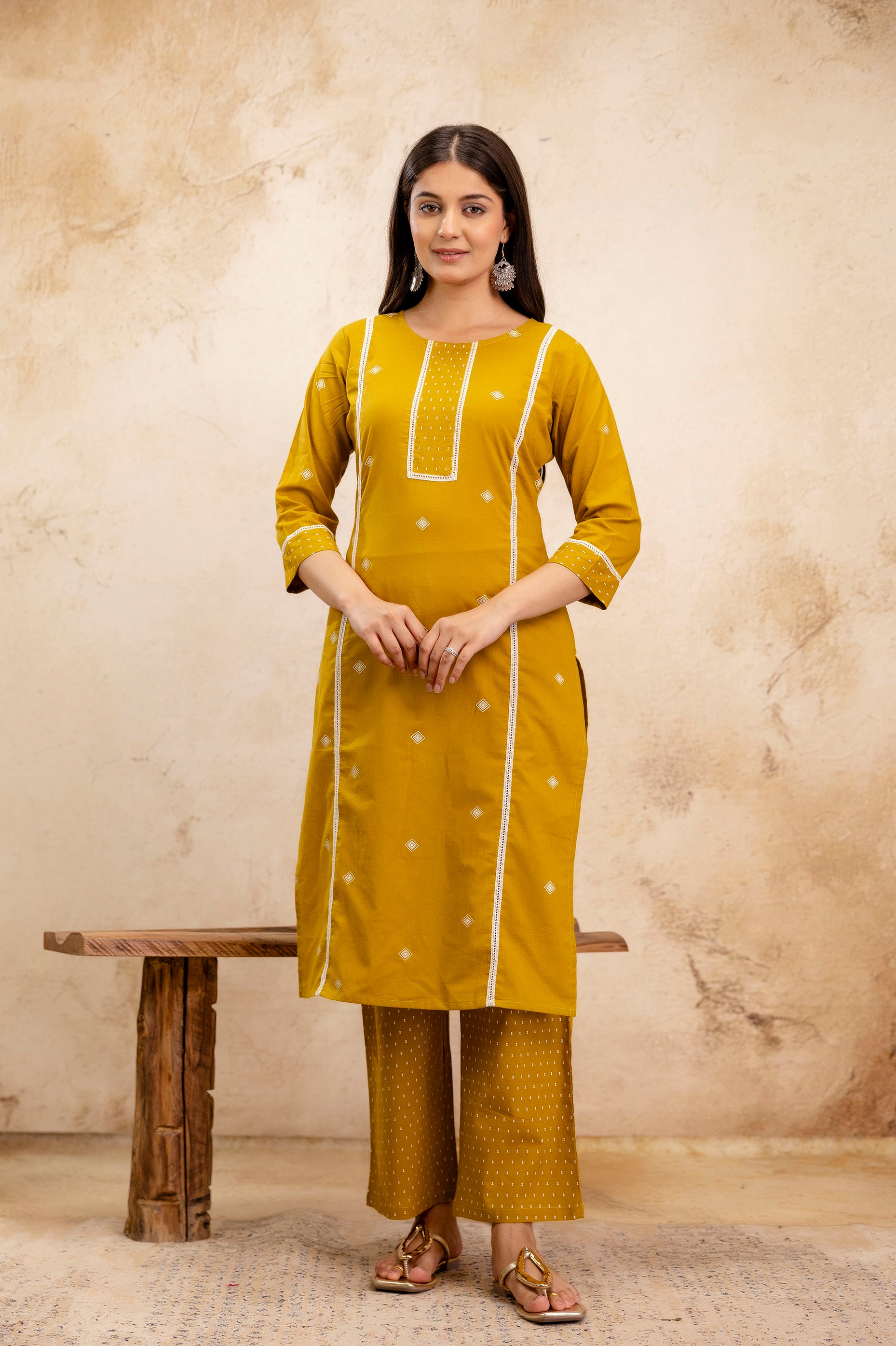 Pure cotton printed kurta pant dupatta set