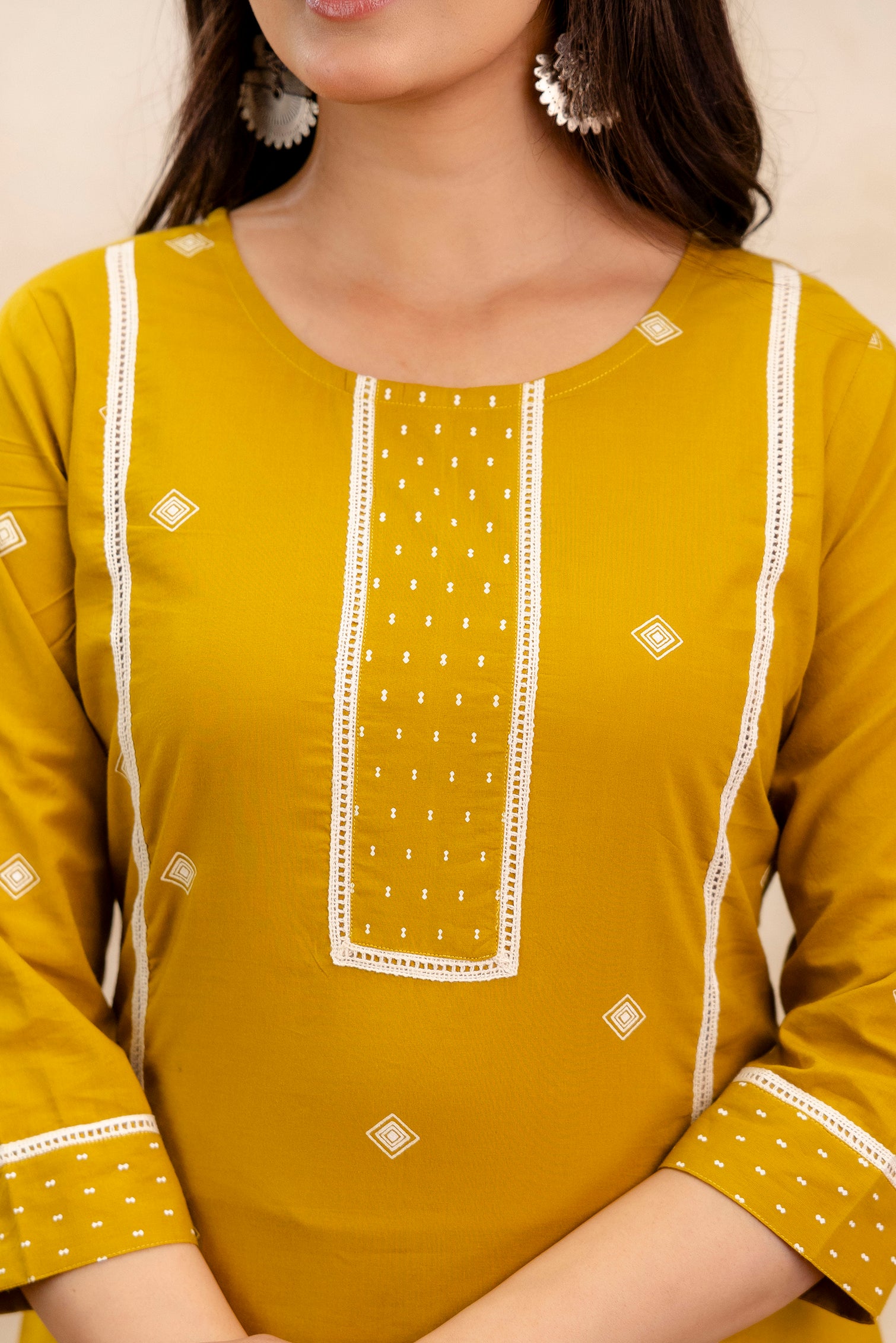 Pure cotton printed kurta pant dupatta set