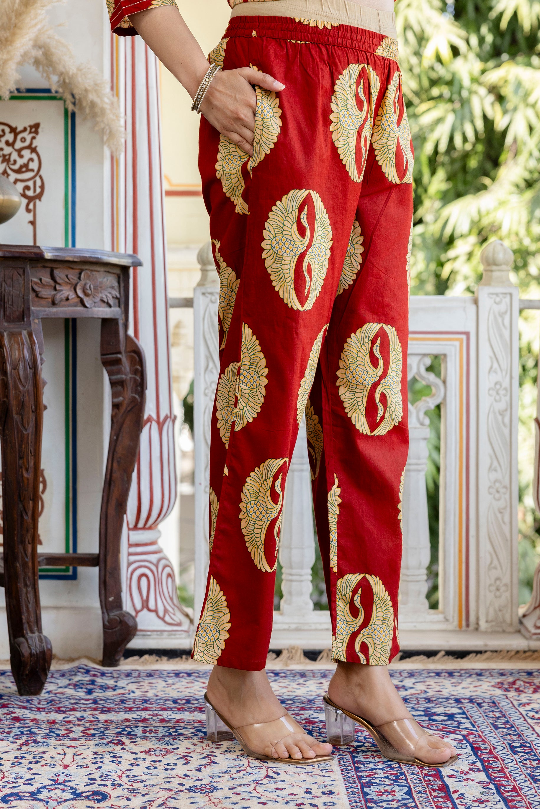 Pure cotton straight kurta pant dupatta set