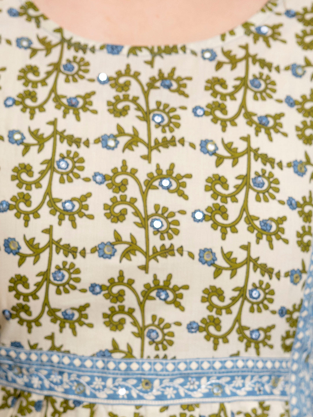 Womens pure cotton Hand work Kurta pant dupatta set