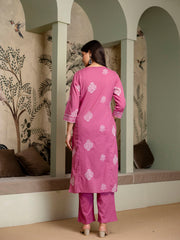 Womens pure cotton Kurta Pant Dupatta Set