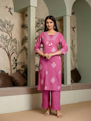Womens pure cotton Kurta Pant Dupatta Set