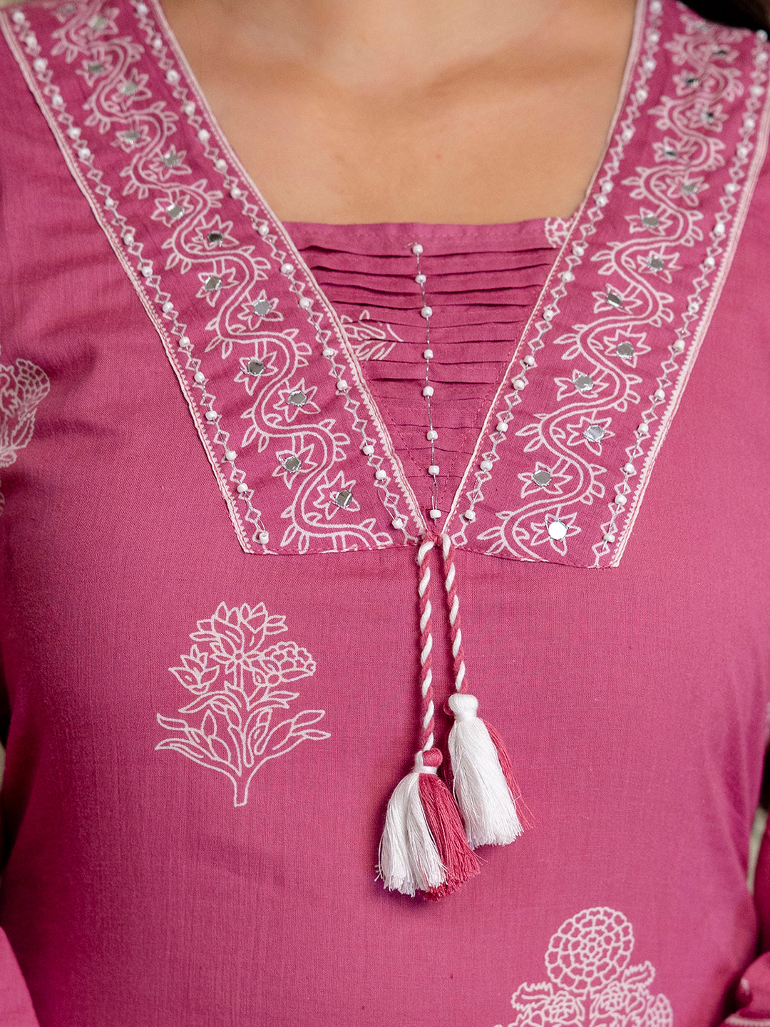 Womens pure cotton Kurta Pant Dupatta Set