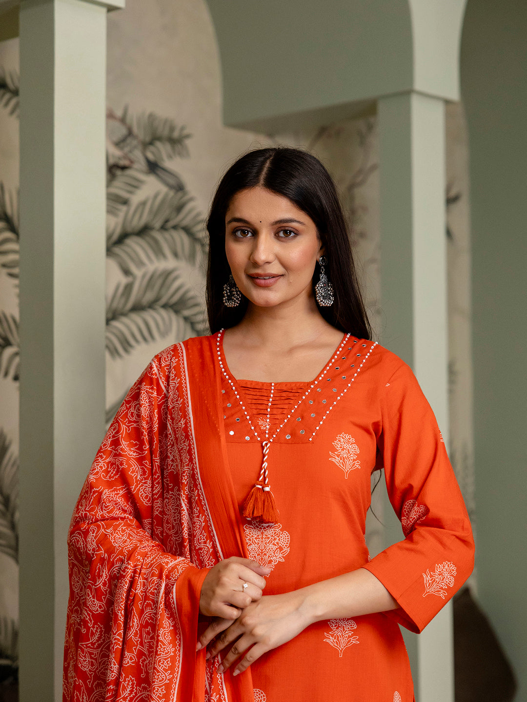 Womens pure cotton Kurta pant Dupatta