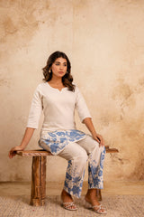 Womens Cotton flex printed co-ord sets