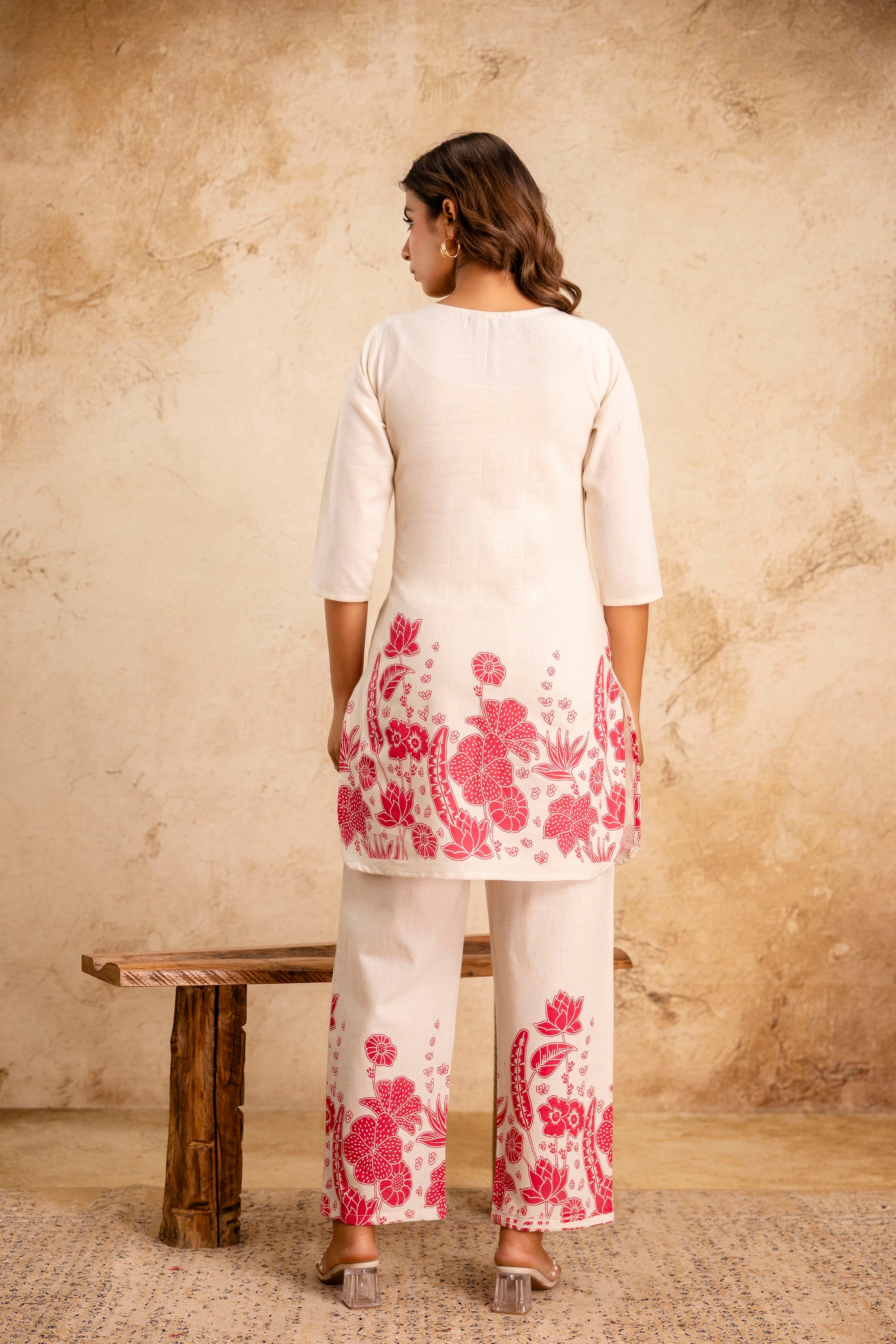 Womens Cotton flex printed co-ord sets