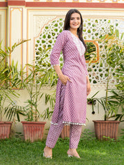 Womens pure cotton Embroidered kurta and pant set