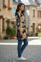 Erisha Womens pure cotton printed short kurtis