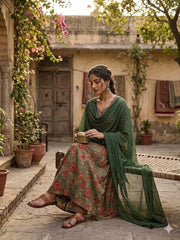 women cotton kurta pant dupatta set