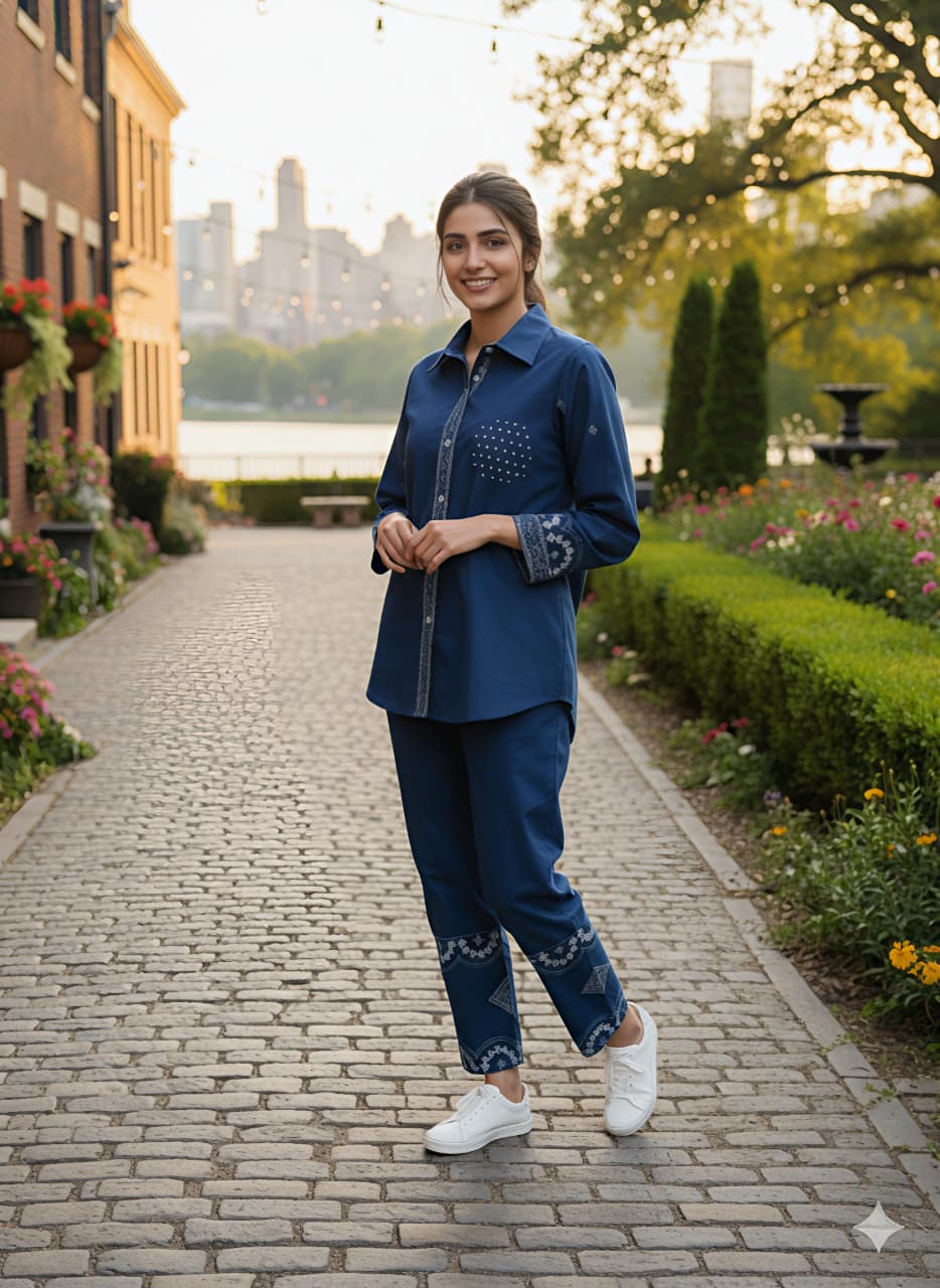 Womens pure cotton co-ord set