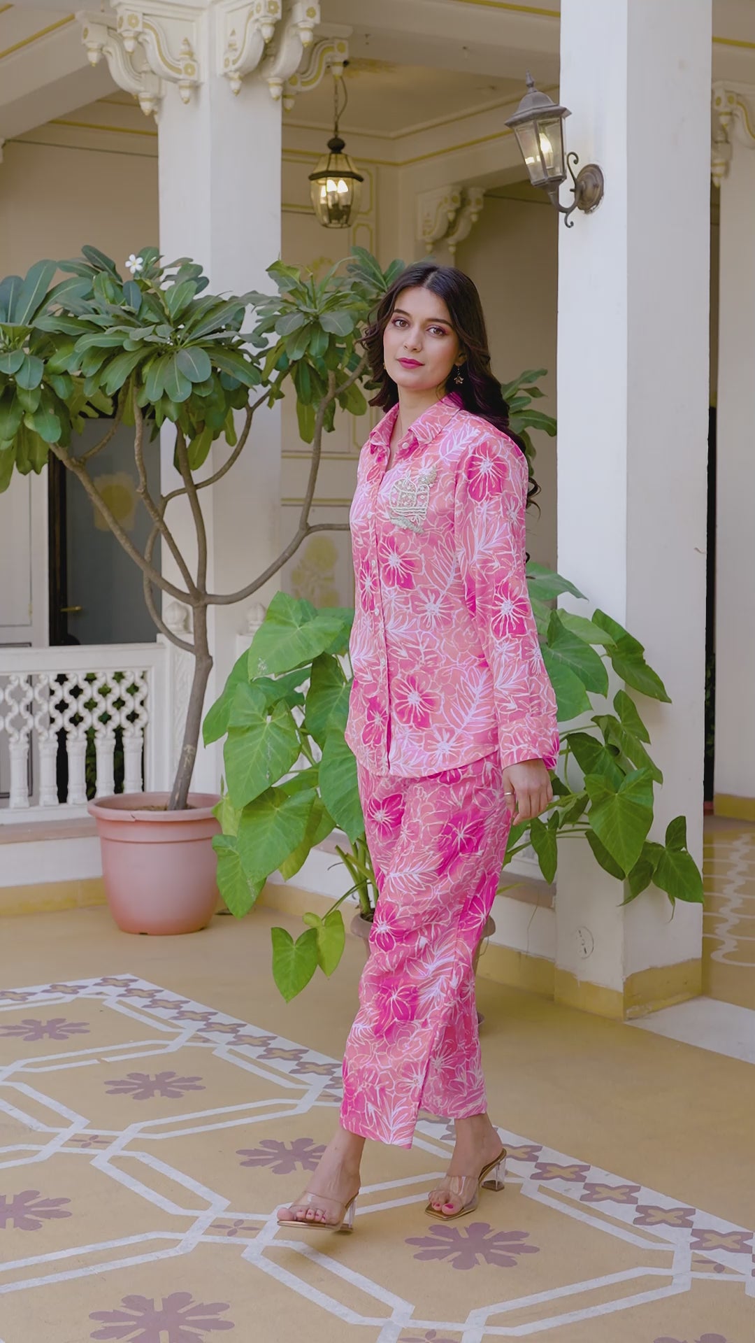 Womens Pure cotton Handwork Co-ord set